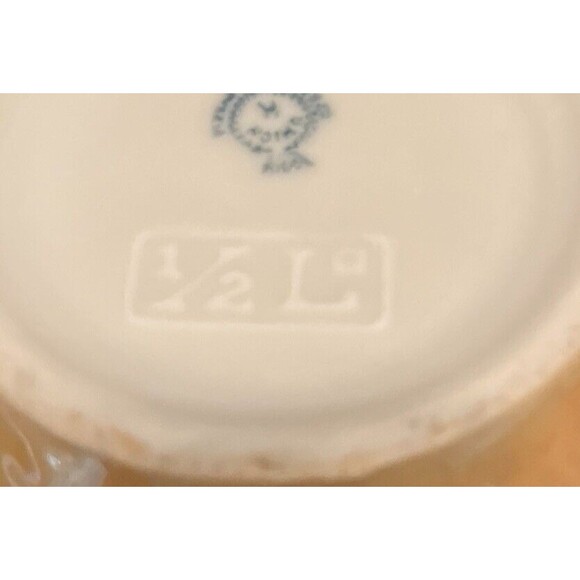 Vintage 1930s Union K Czech Lusterware Striped Art Deco Pitcher 1/2 Liter - Picture 10 of 13